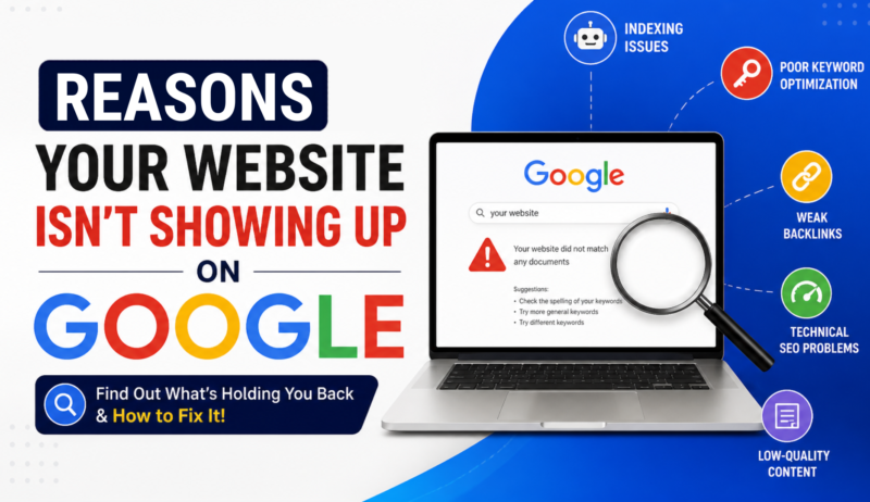 Reasons Your Website Isn’t Showing Up on Google