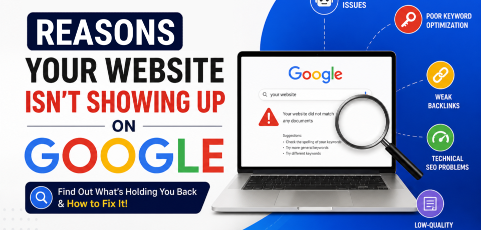 Reasons Your Website Isn’t Showing Up on Google