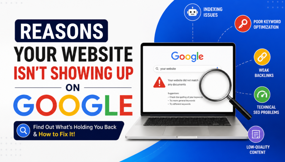 Reasons Your Website Isn’t Showing Up on Google